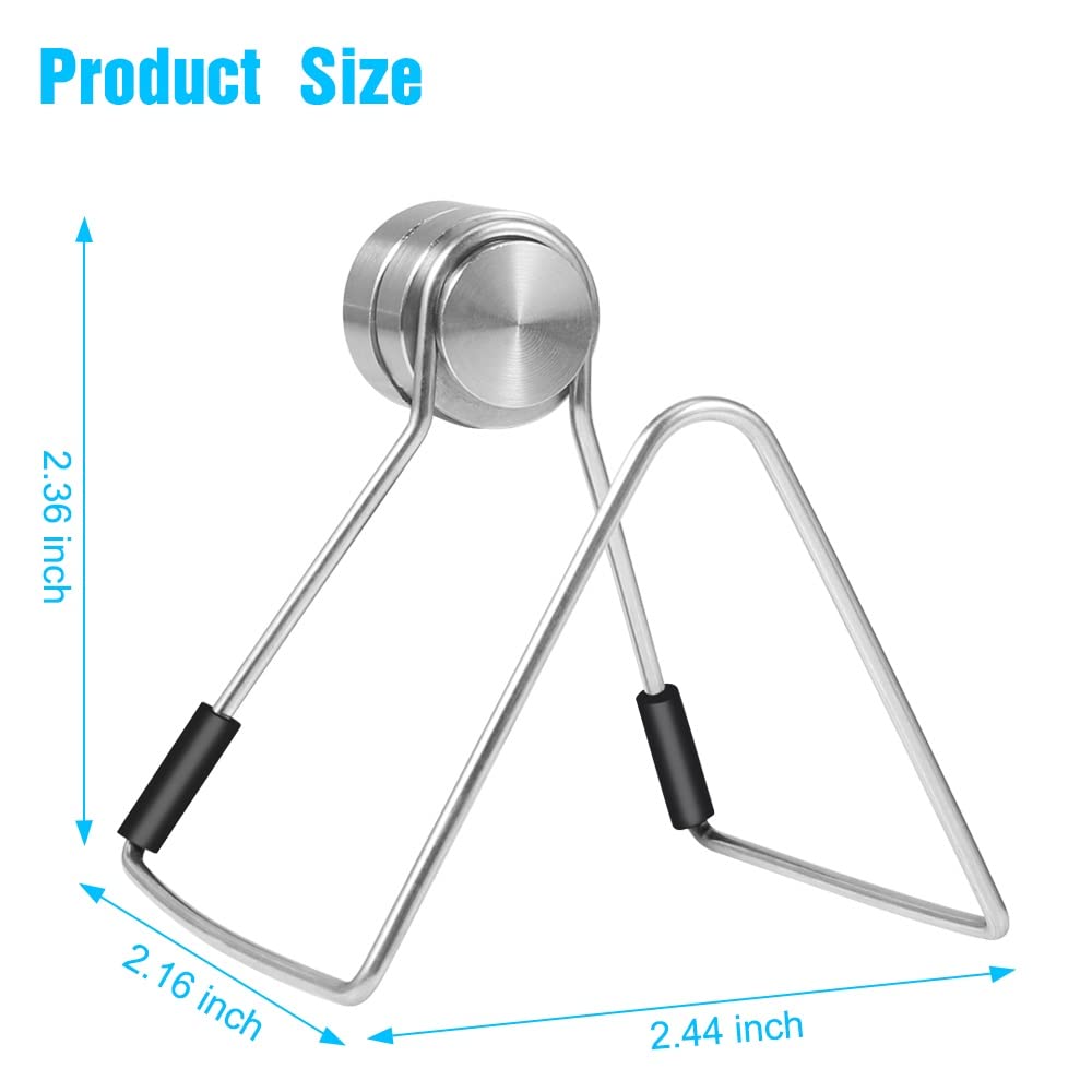 Magnetic Sponge Holder for Kitchen Sink Caddy Stainless Steel No Drilling with Adhesives Waterproof Quick Drying Kitchen Accessories — view 2