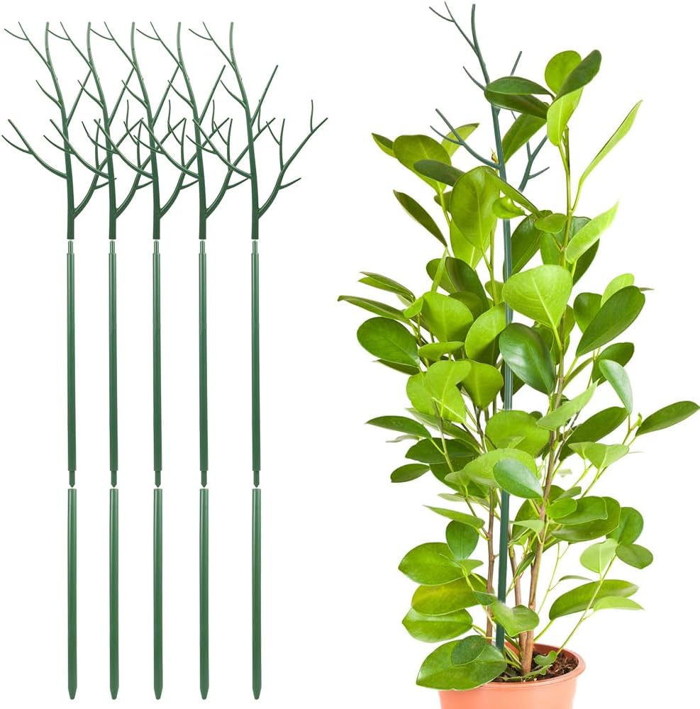 5 Sets Twig Plant Support Stakes Branch Plant Sticks for Indoor Plants Plant Holder Stick Plant Support Structure — view 1