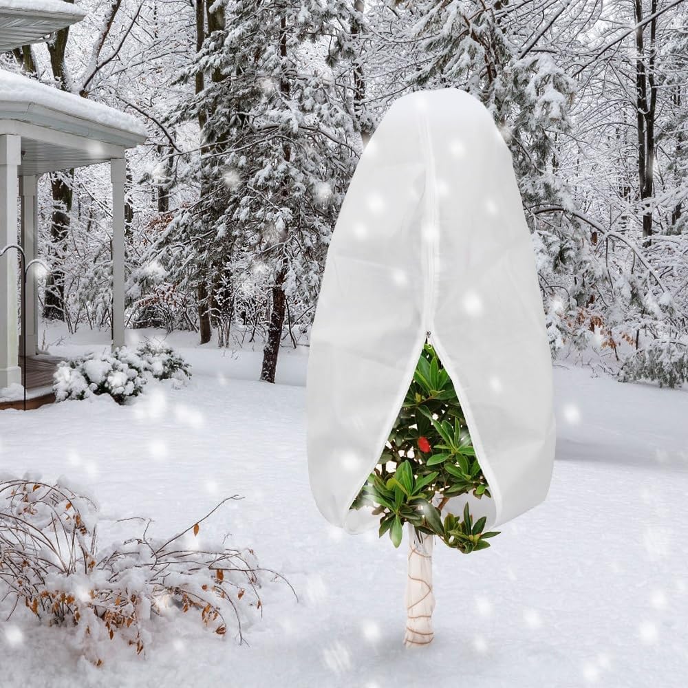 Plant Covers Freeze Protection Winter Reusable Plants Jacket Frost Blanket Warm Reusable Plant Cover Bags for Winter Frost Sun Outdoor Garden Plants Protection — view 3