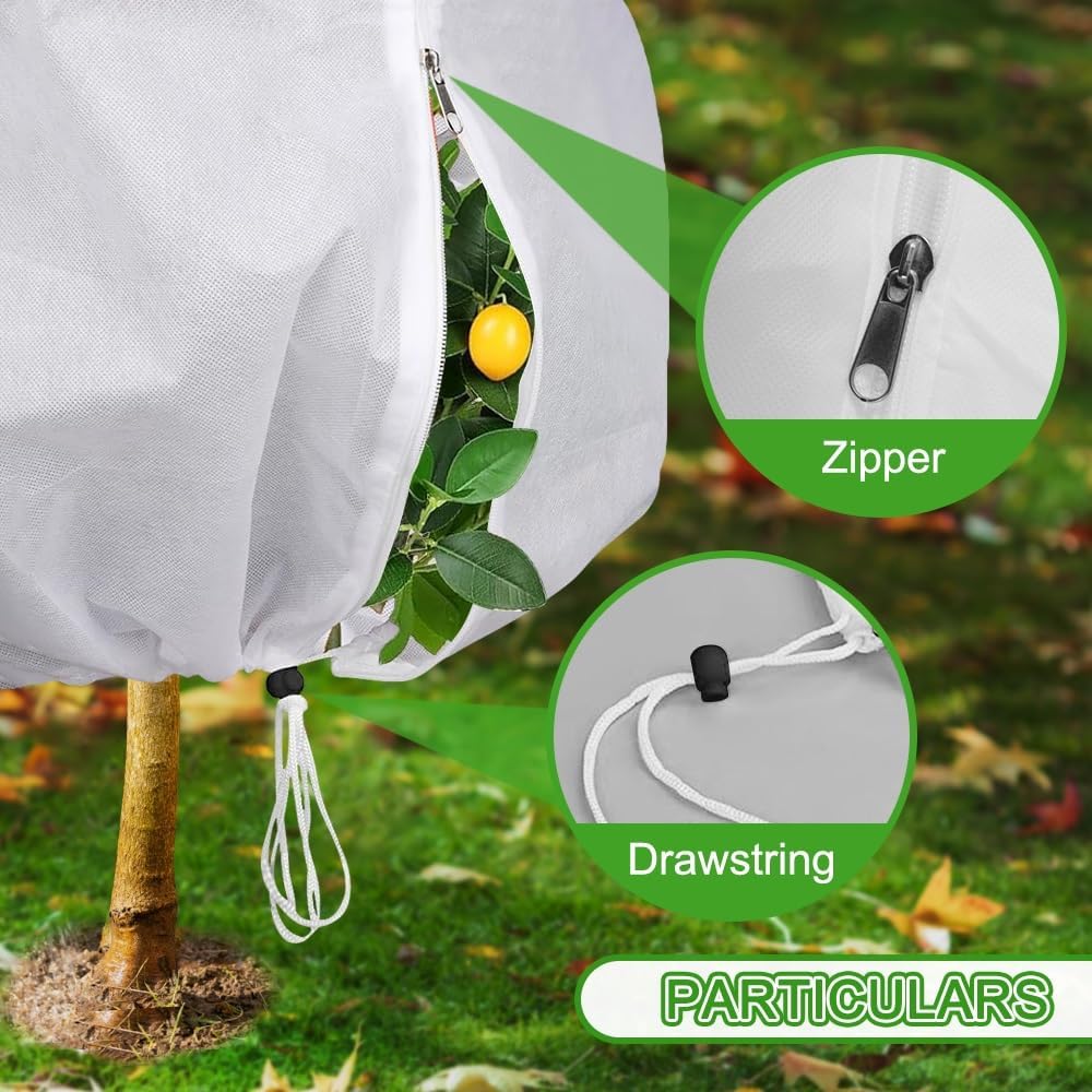 Plant Covers Freeze Protection Winter Reusable Plants Jacket Frost Blanket Warm Reusable Plant Cover Bags for Winter Frost Sun Outdoor Garden Plants Protection — view 5