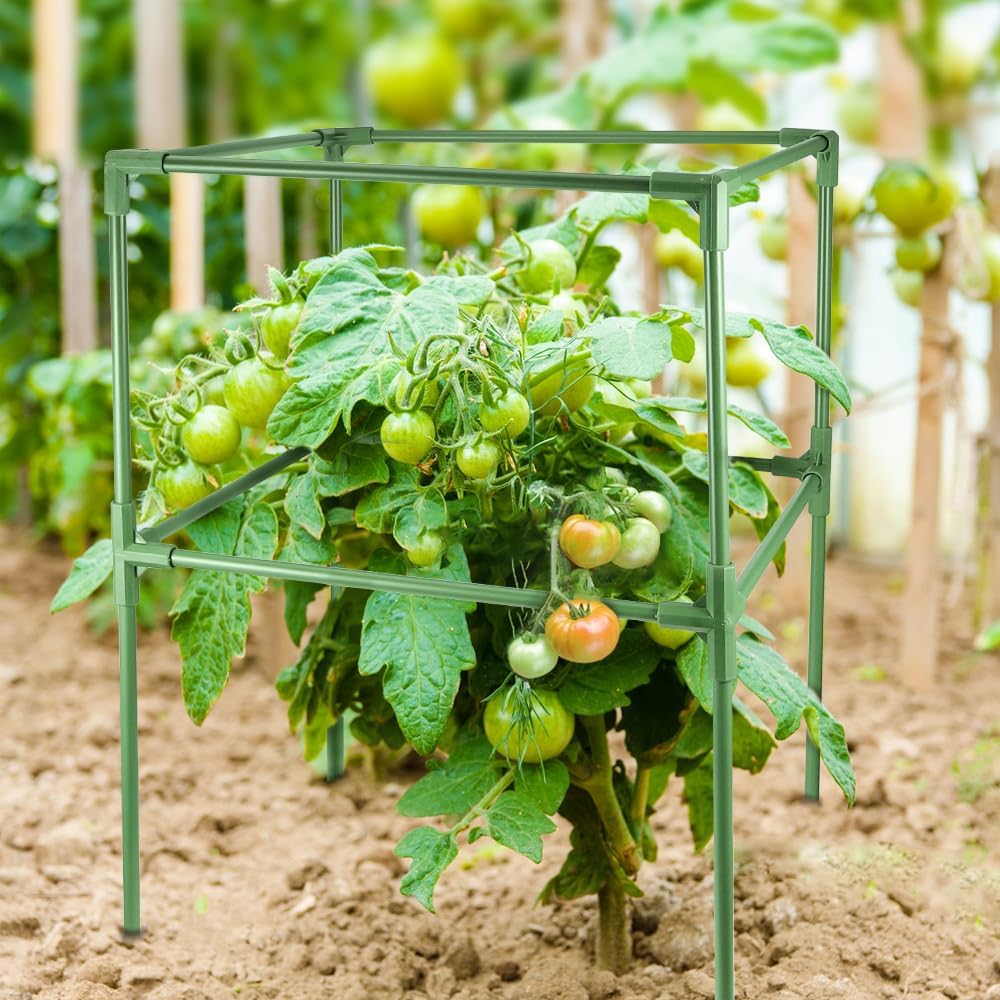 3 Pcs 15′′x15′′x41.5′′ Tomato Cages for Garden Square Tomato Plant Support Cages Tomato Cages Plant Stakes for Climbing Vegetables Plants Flowers — LucyPhy