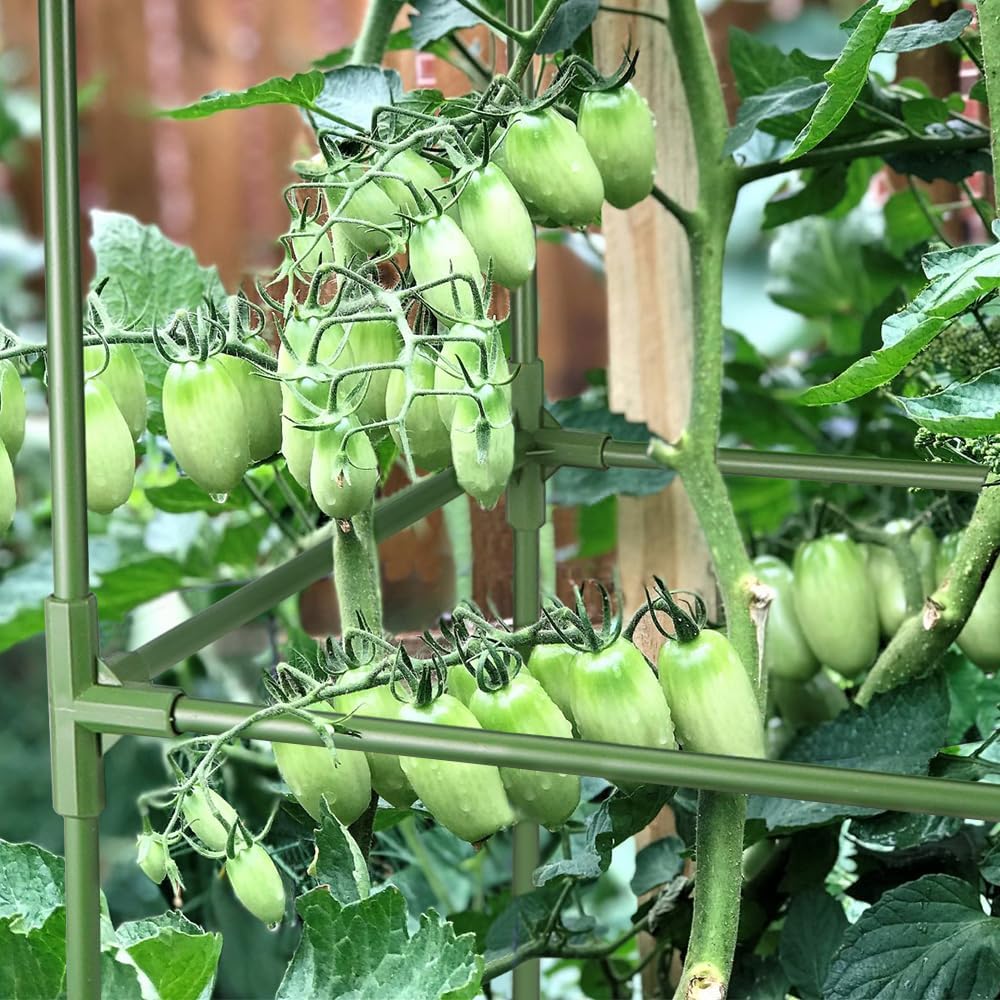 3 Pcs 15′′x15′′x41.5′′ Tomato Cages for Garden Square Tomato Plant Support Cages Tomato Cages Plant Stakes for Climbing Vegetables Plants Flowers — view 7
