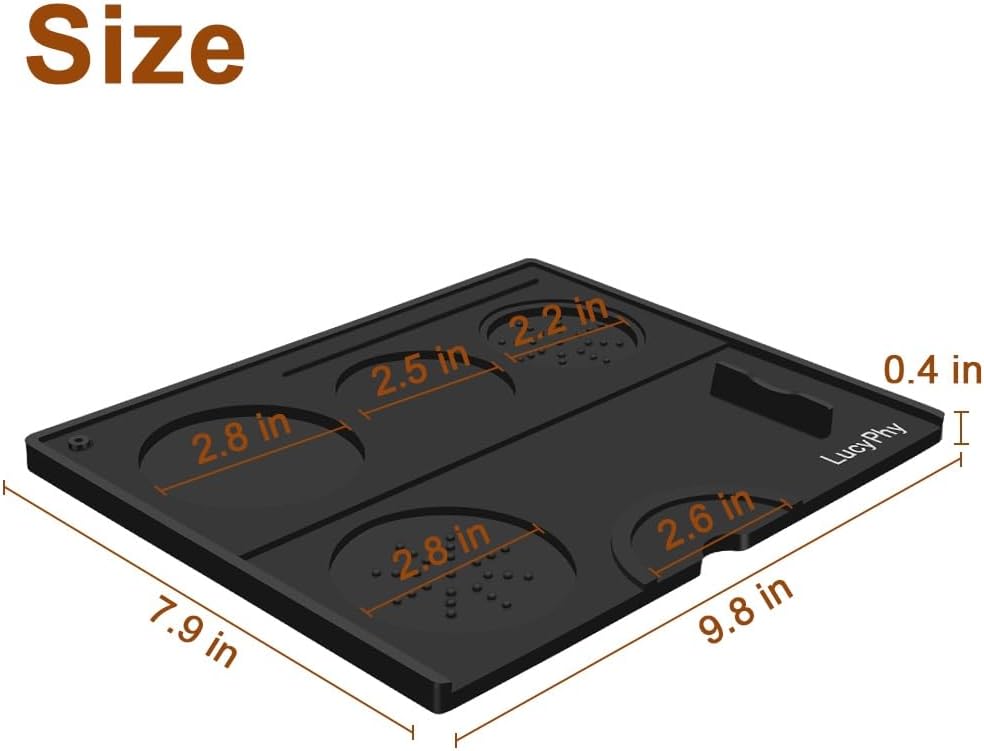 Espresso Tamping Mat Anti-Slip Coffee Tamp Mat Coffee Tamper Pad Espresso Accessory Tamp Station for Barista Tool for Home Kitchen Bar Coffee Shop — view 2